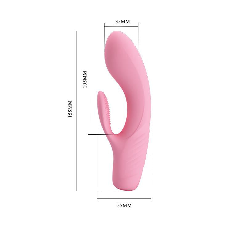 6-Wibrator z masażerem łechtaczki i wypustkami 15cm-6