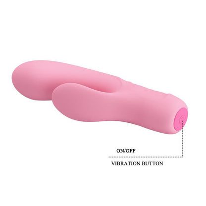 7-Wibrator z masażerem łechtaczki i wypustkami 15cm-7