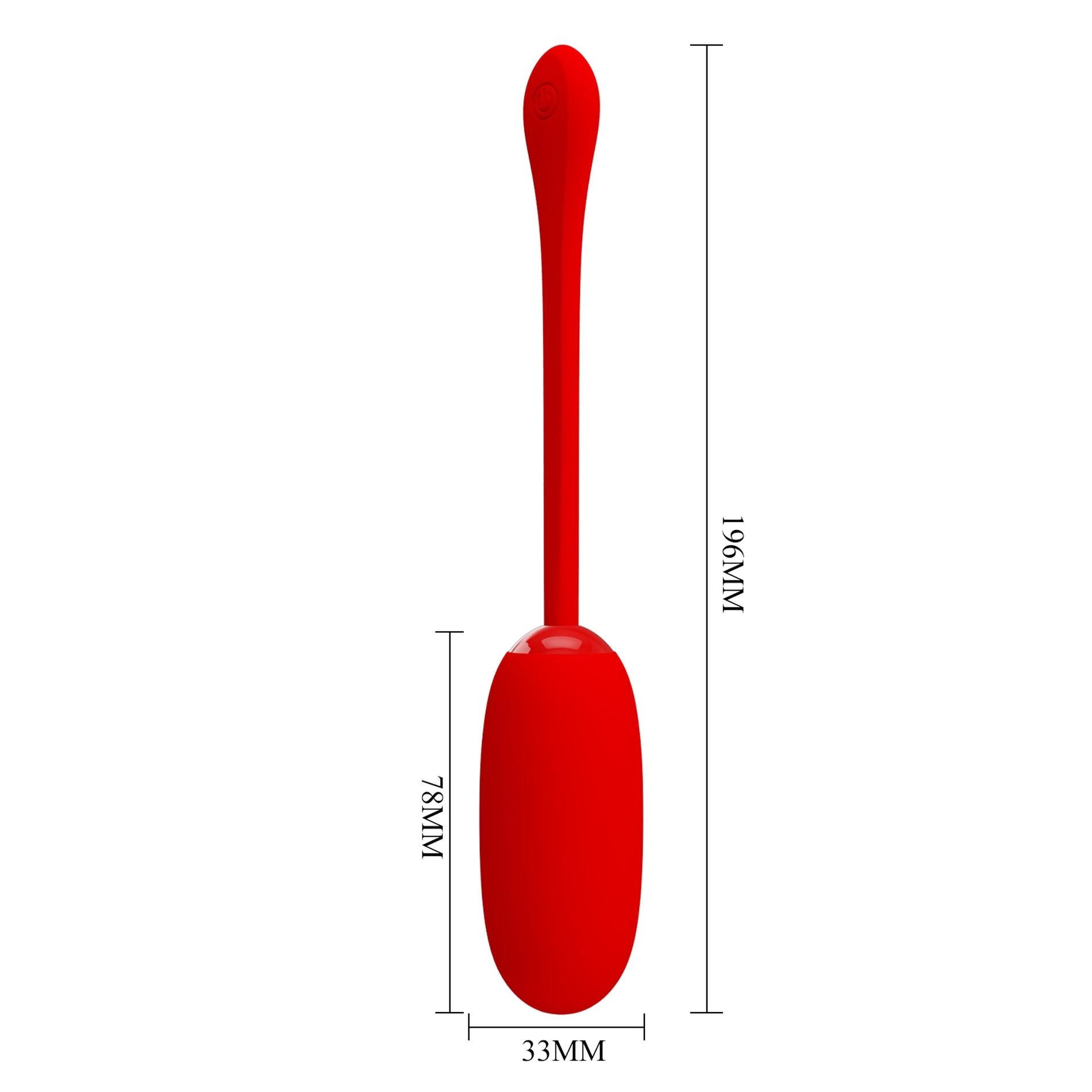 10-PRETTY LOVE - JULIUS EGG Red 12 function vibrations-10