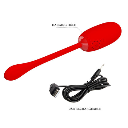 12-PRETTY LOVE - JULIUS EGG Red 12 function vibrations-12