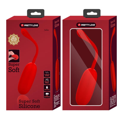 13-PRETTY LOVE - JULIUS EGG Red 12 function vibrations-13