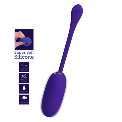 3-PRETTY LOVE - JULIUS EGG Purple 12 function vibrations-3