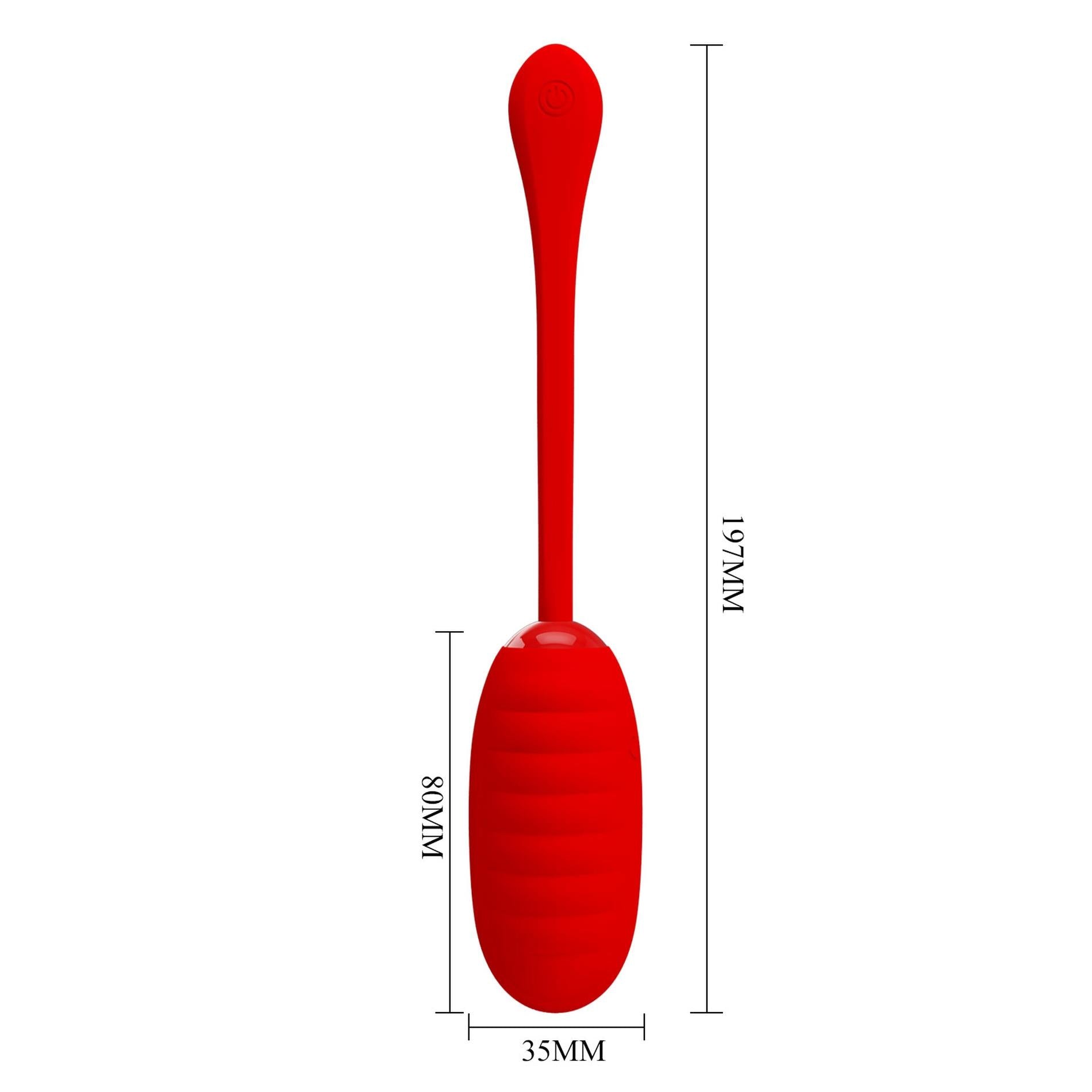 10-PRETTY LOVE - KIRK EGG Red 12 function vibrations-10