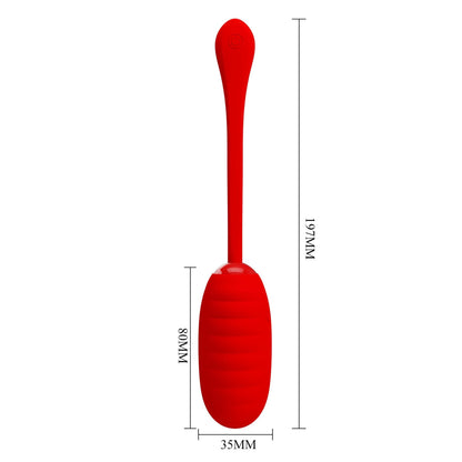 10-PRETTY LOVE - KIRK EGG Red 12 function vibrations-10