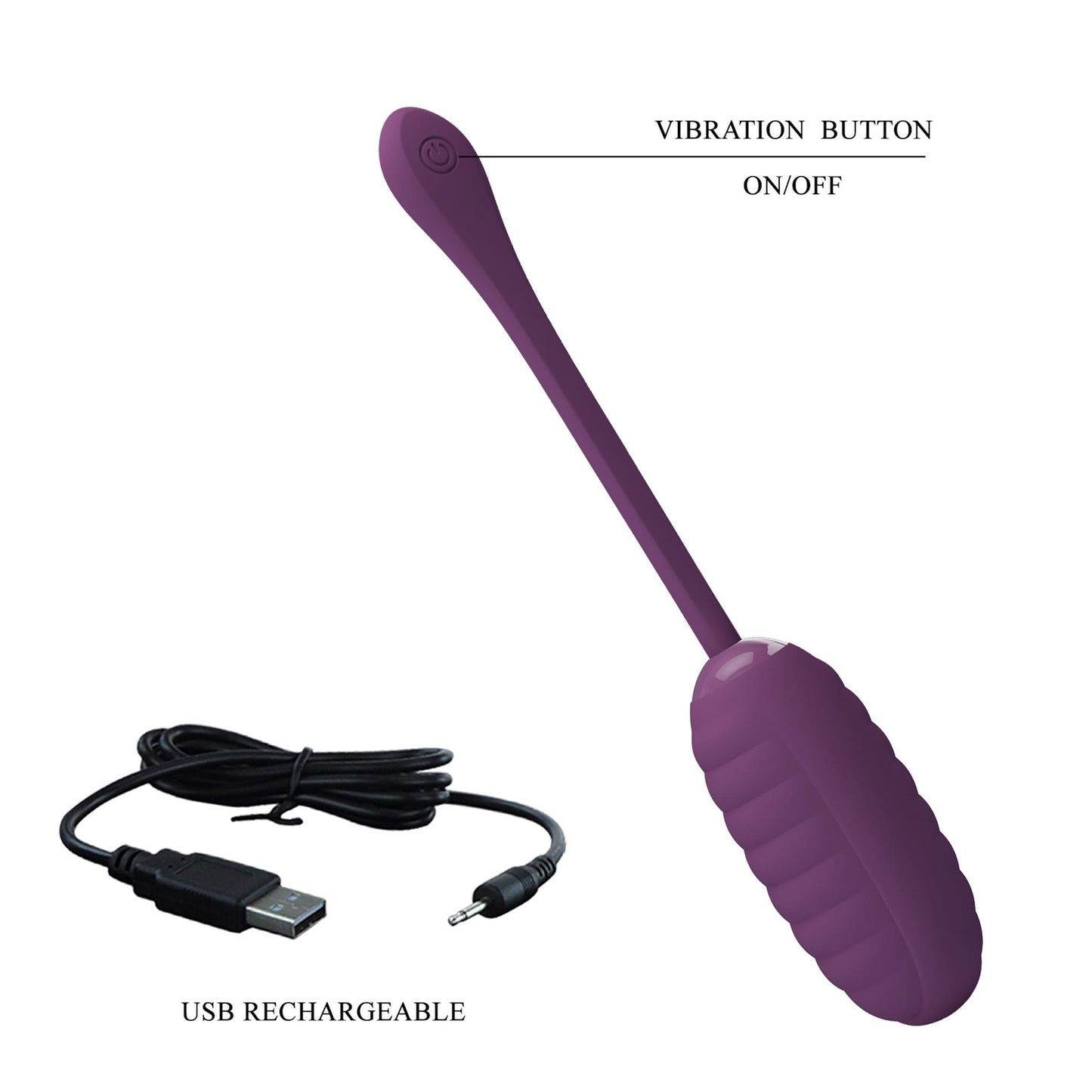6-PRETTY LOVE - CASPER Purple 12 vibration functions Mobile APP remote control-6