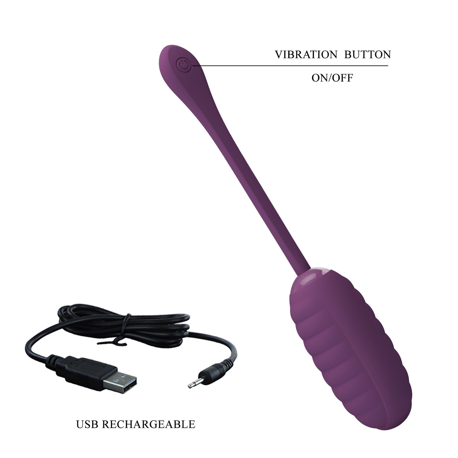 6-PRETTY LOVE - CASPER Purple 12 vibration functions Mobile APP remote control-6