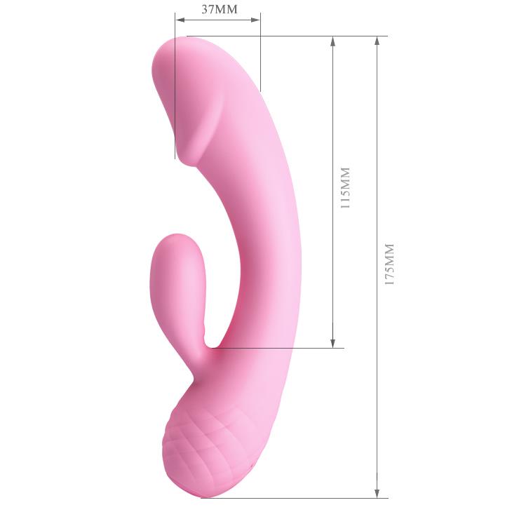 3-Zakrzywiony wibrator do punktu g i łechtaczki 17cm-3
