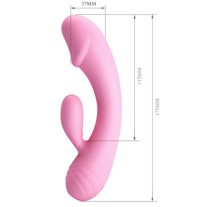 3-Zakrzywiony wibrator do punktu g i łechtaczki 17cm-3