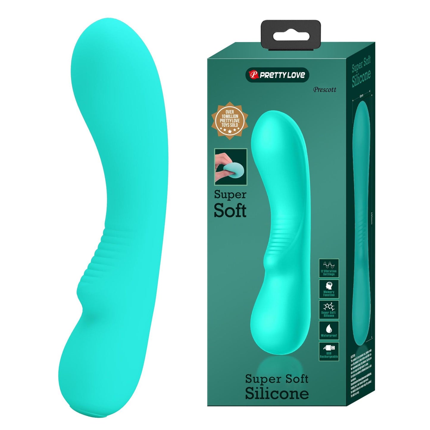 2-PRETTY LOVE - PRESCOTT Green 12 vibration functions Memory function-2