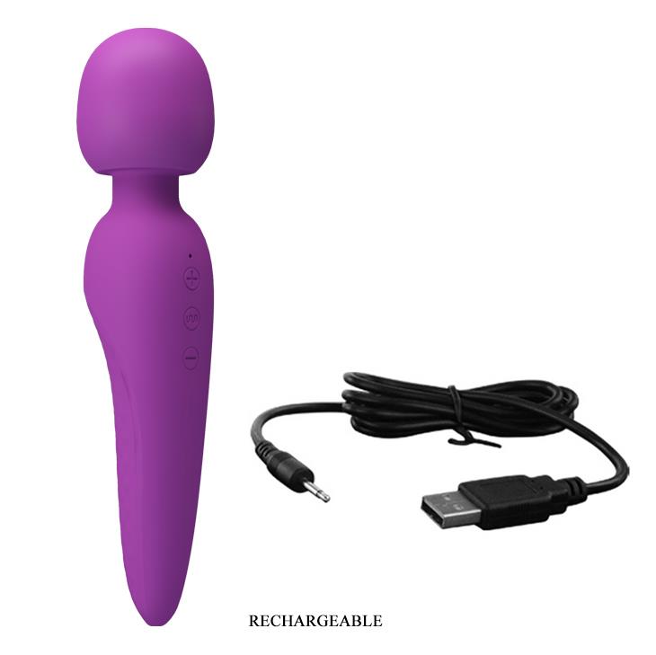 6-Masażer łechtaczki sex różdżka mocna ładowana 21cm-6