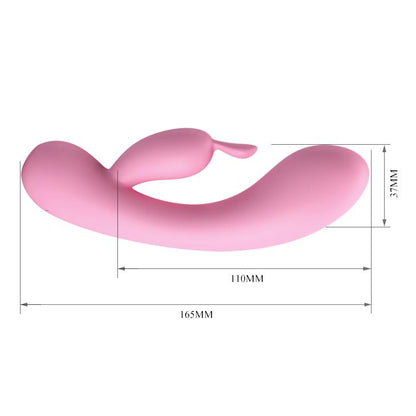 3-Wibrator ze stymulatorem łechtaczki 16cm 12 trybów-3