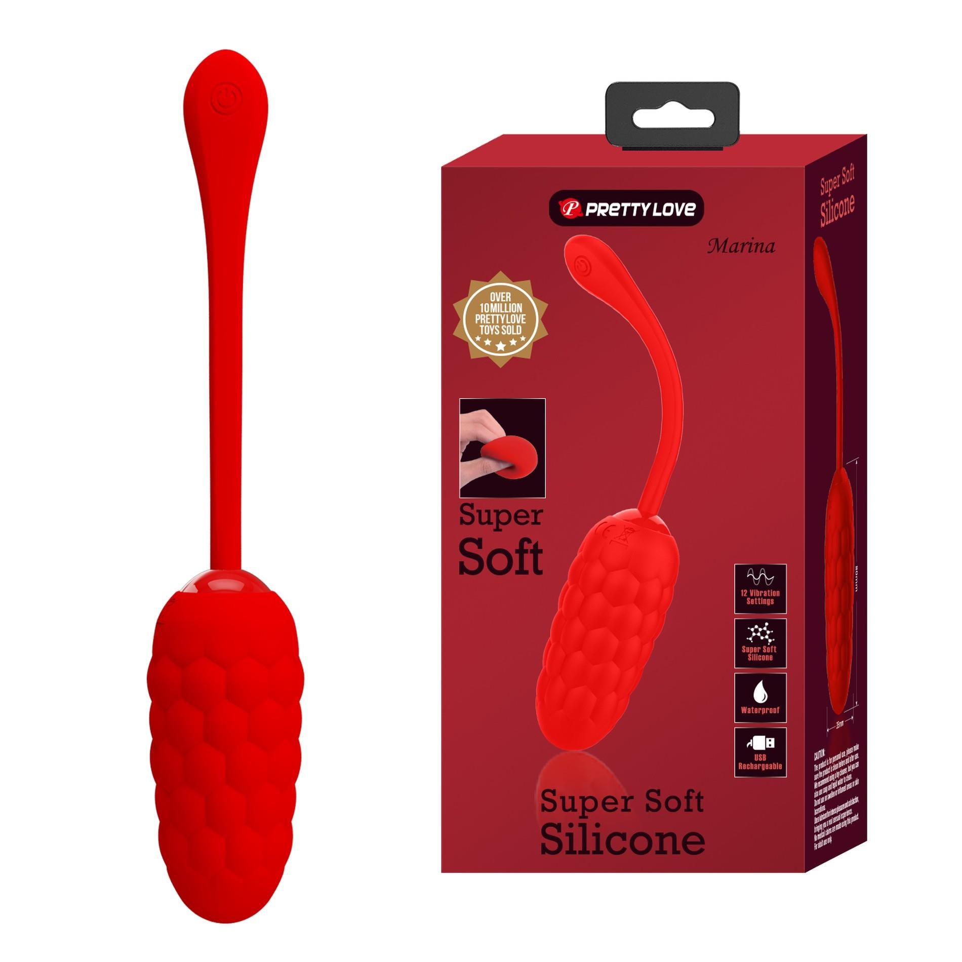 2-PRETTY LOVE - MARINA EGG Red 12 vibration functions-2