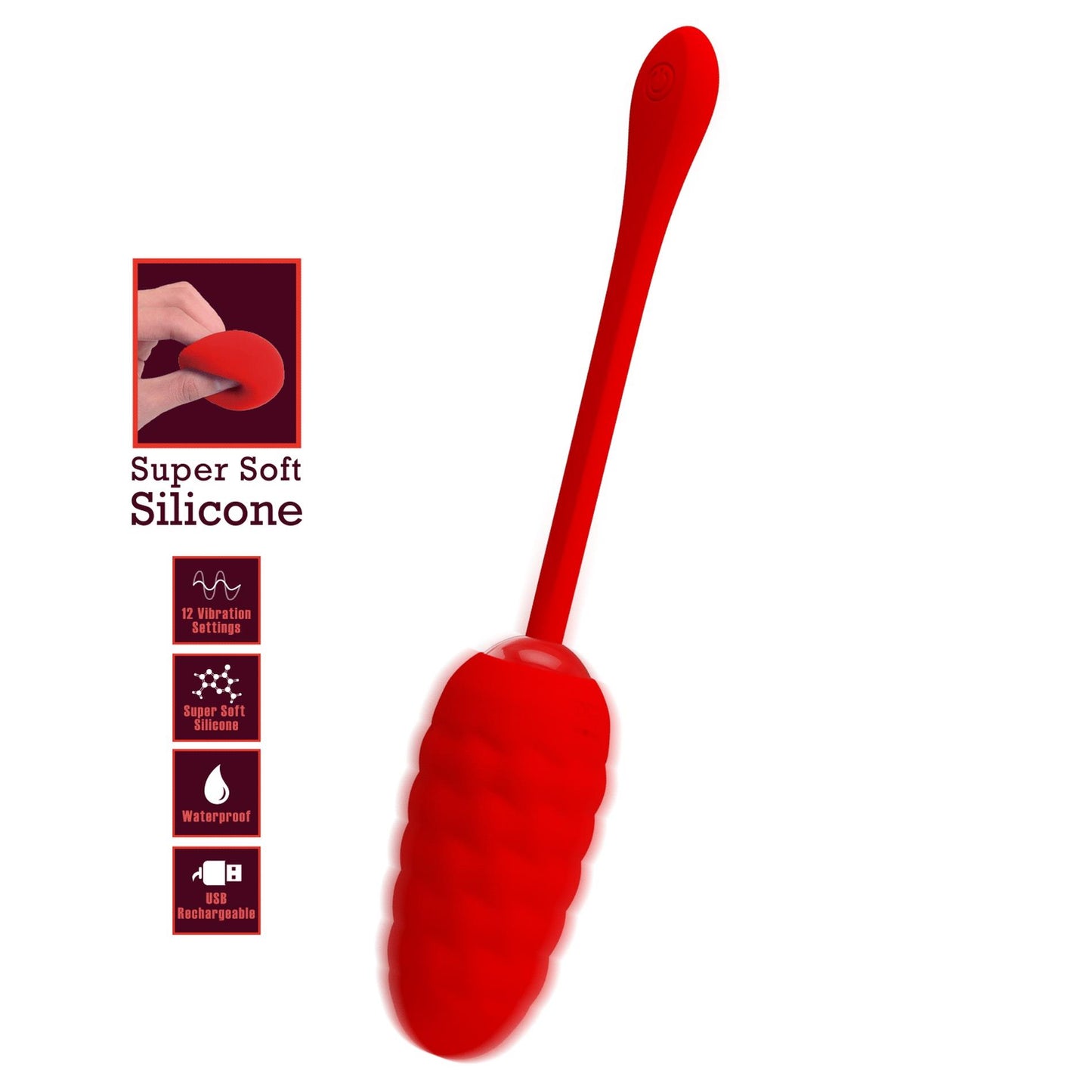 3-PRETTY LOVE - MARINA EGG Red 12 vibration functions-3