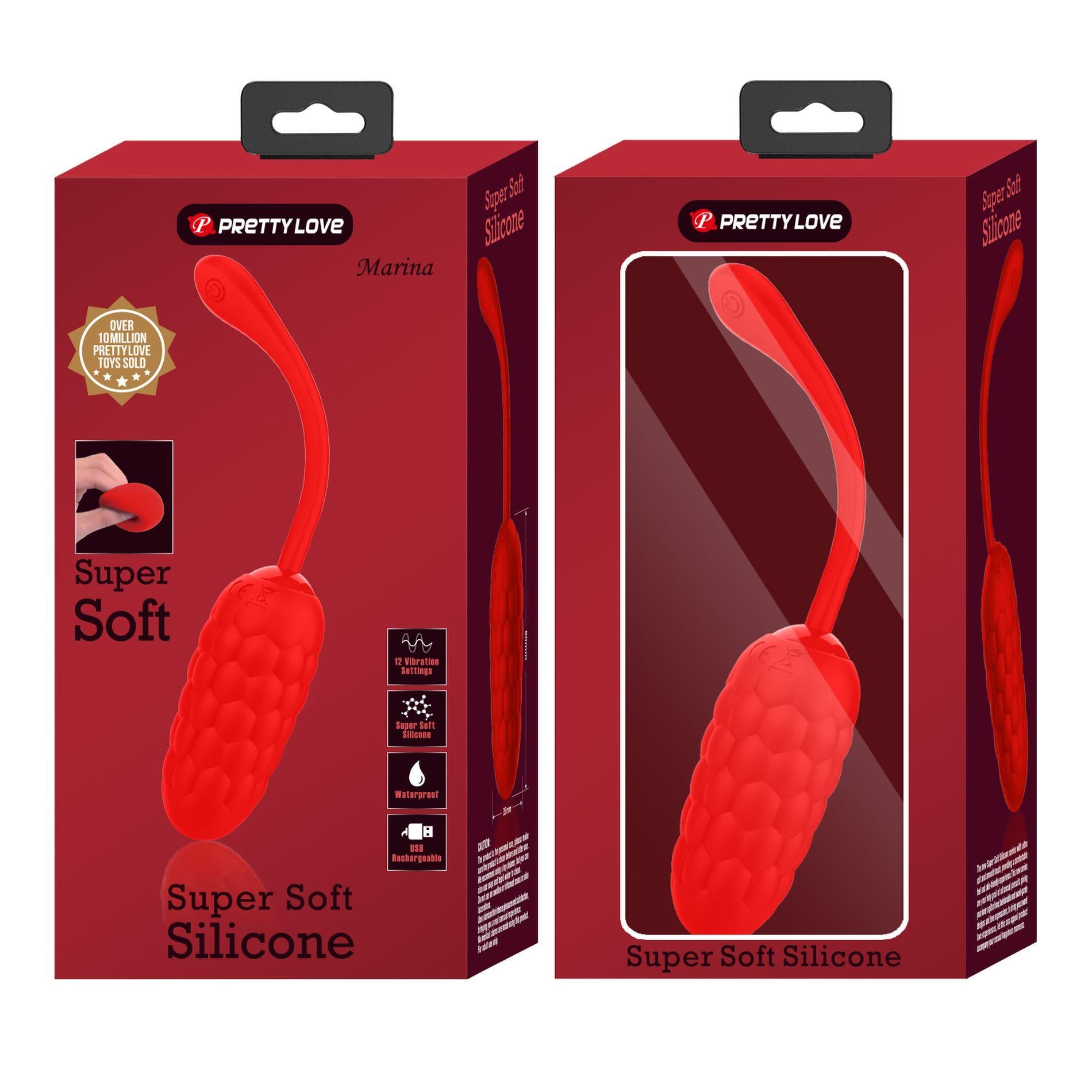 13-PRETTY LOVE - MARINA EGG Red 12 vibration functions-13