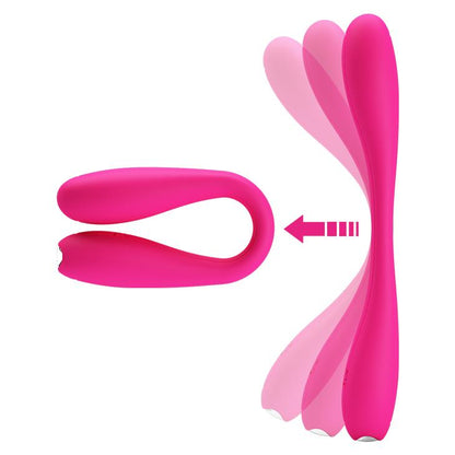 5-Zginany wibrator podwójny punkt g łechtaczka 17cm-5