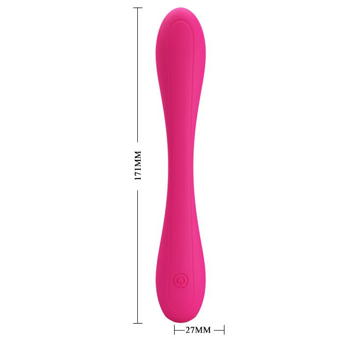 8-Zginany wibrator podwójny punkt g łechtaczka 17cm-8