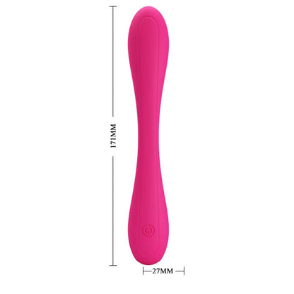 8-Zginany wibrator podwójny punkt g łechtaczka 17cm-8