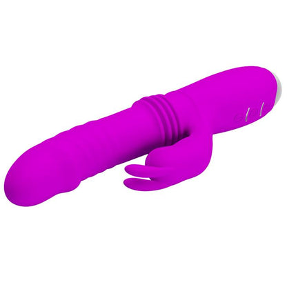 6-Jedwabisty wibrator posuwisty rotacyjny królik-6