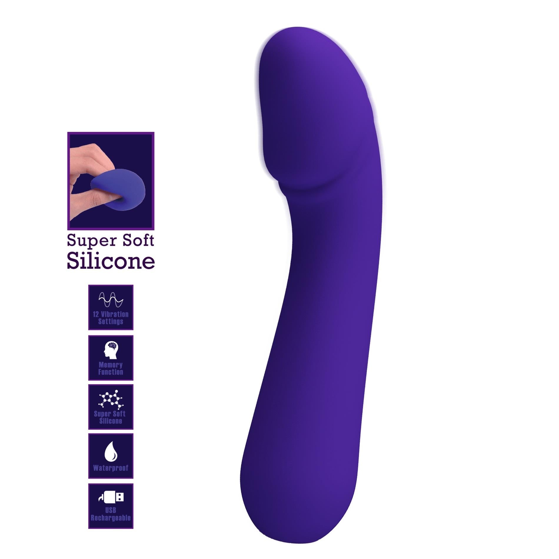 2-Wibrator- PRETTY LOVE - Cetus dark Purple, Memory function 12 vibration functions-2