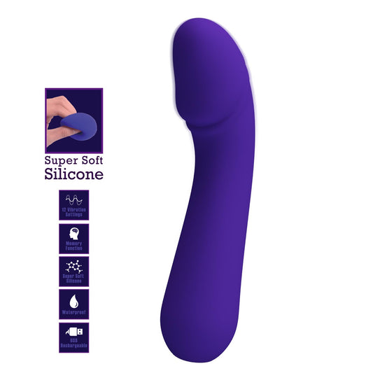 2-Wibrator- PRETTY LOVE - Cetus dark Purple, Memory function 12 vibration functions-2