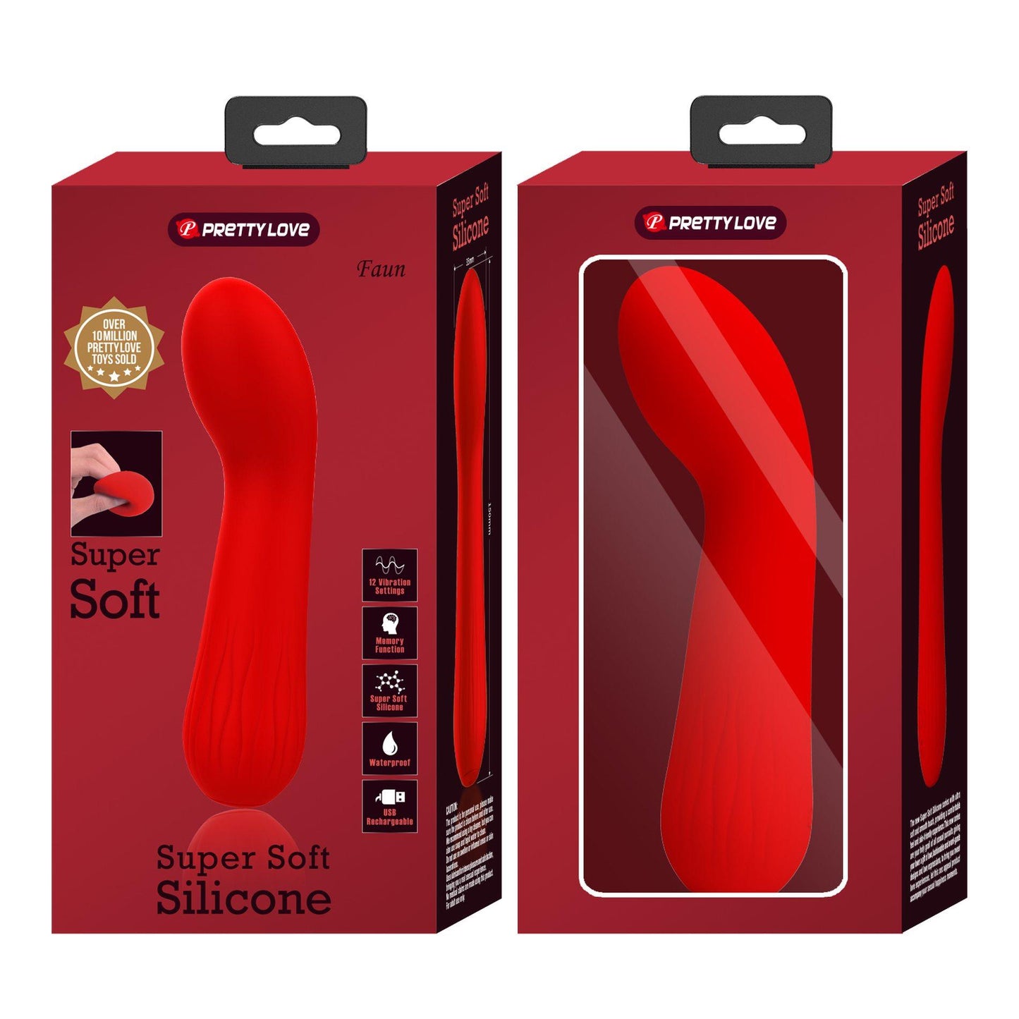 13-PRETTY LOVE - Faun Red, 12 vibration functions Memory function-13