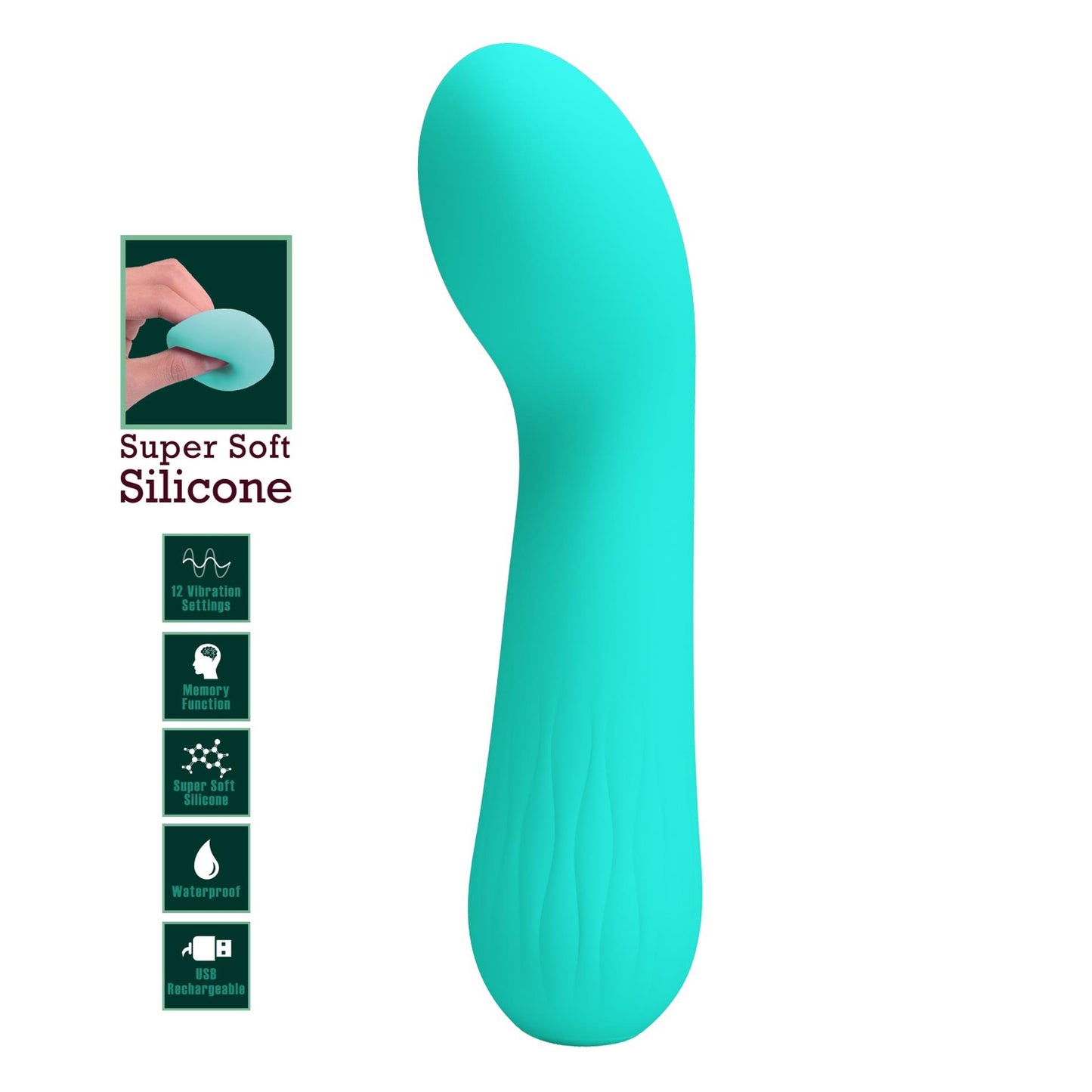 1-PRETTY LOVE - Faun Green, 12 vibration functions Memory function-1