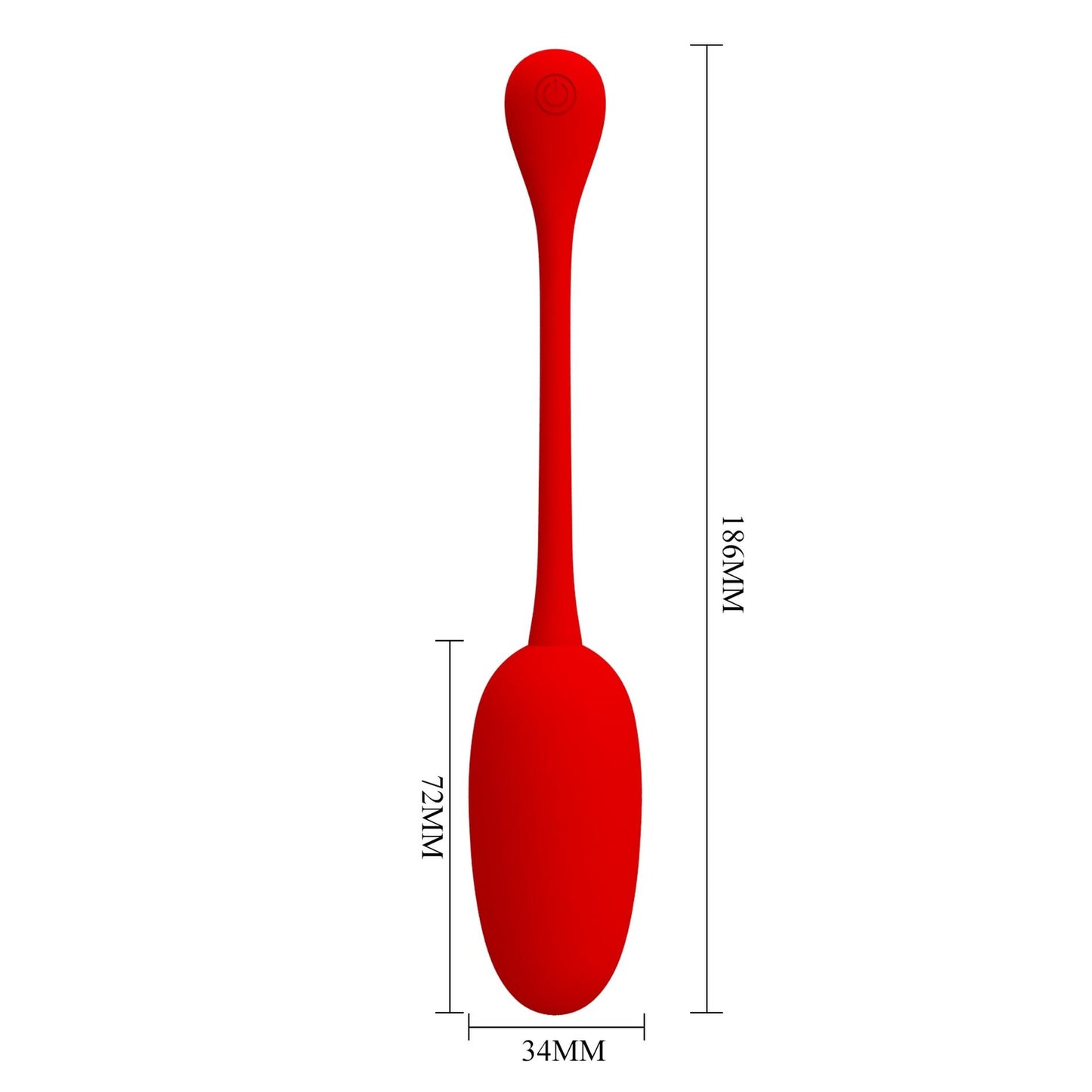 10-PRETTY LOVE - KNUCKER Red, 12 vibration functions Memory function-10