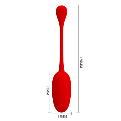 10-PRETTY LOVE - KNUCKER Red, 12 vibration functions Memory function-10