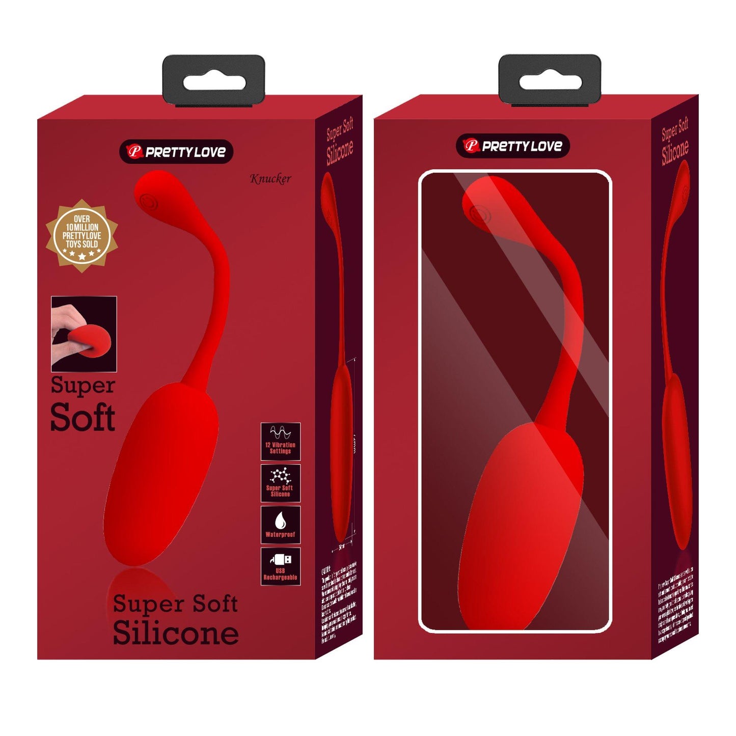 13-PRETTY LOVE - KNUCKER Red, 12 vibration functions Memory function-13