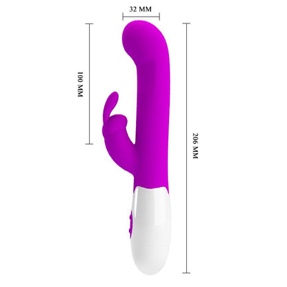 5-Wielofunkcyjny wibrator króliczek 20 cm 30 trybów-5