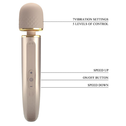 9-PRETTY LOVE - Interesting Massager Gold 5 levels of speed control 7 vibration functions-9