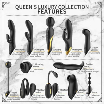 15-PRETTY LOVE - Golden Black Couple's Set-15