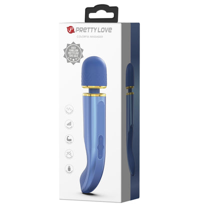 2-PRETTY LOVE - Colorful Massager Blue, 7 vibration functions 5 levels of speed control-2