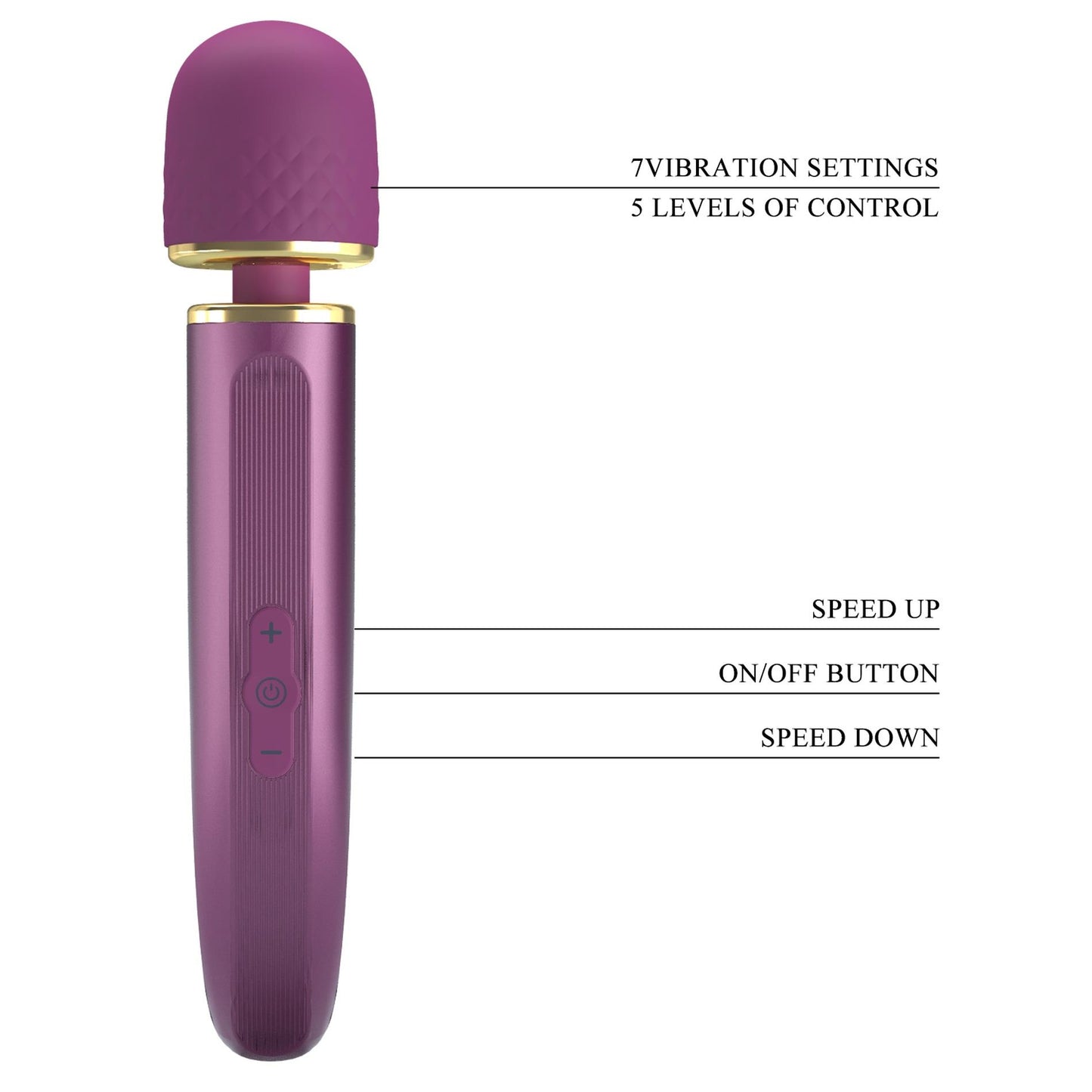 10-PRETTY LOVE - Colorful Massager, 7 vibration functions 5 levels of speed control-10