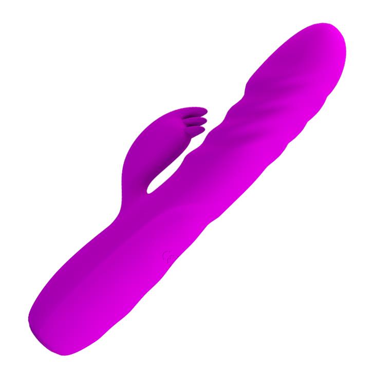 3-Wibrator króliczek posuwisty pchający 12 tryb 20cm-3