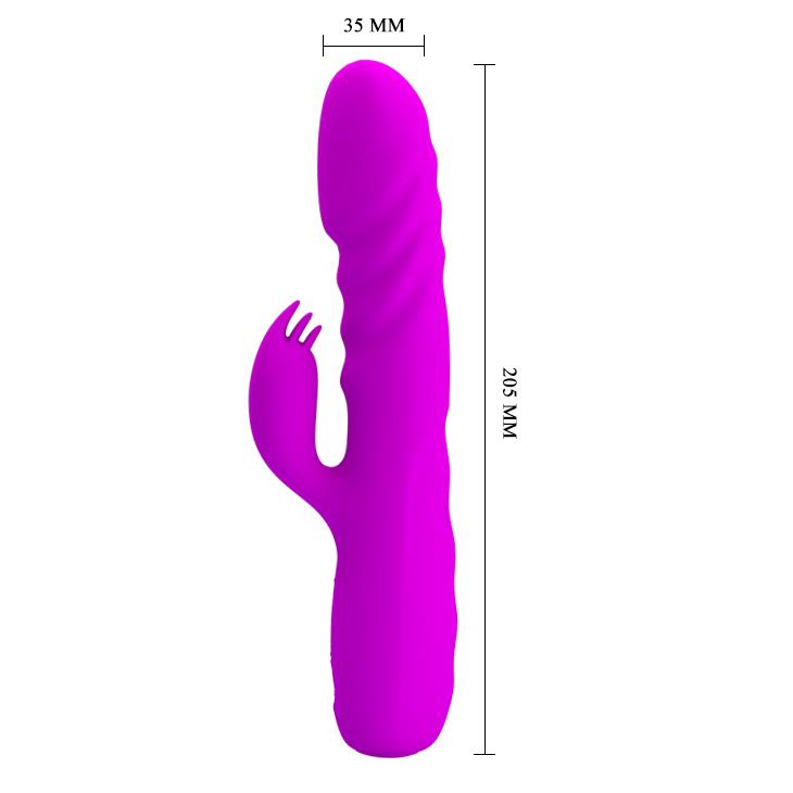 4-Wibrator króliczek posuwisty pchający 12 tryb 20cm-4