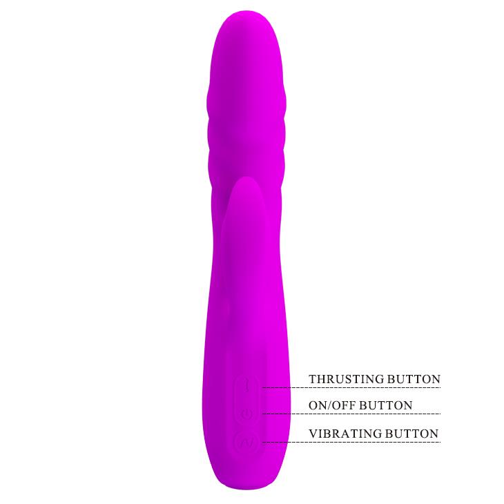 5-Wibrator króliczek posuwisty pchający 12 tryb 20cm-5