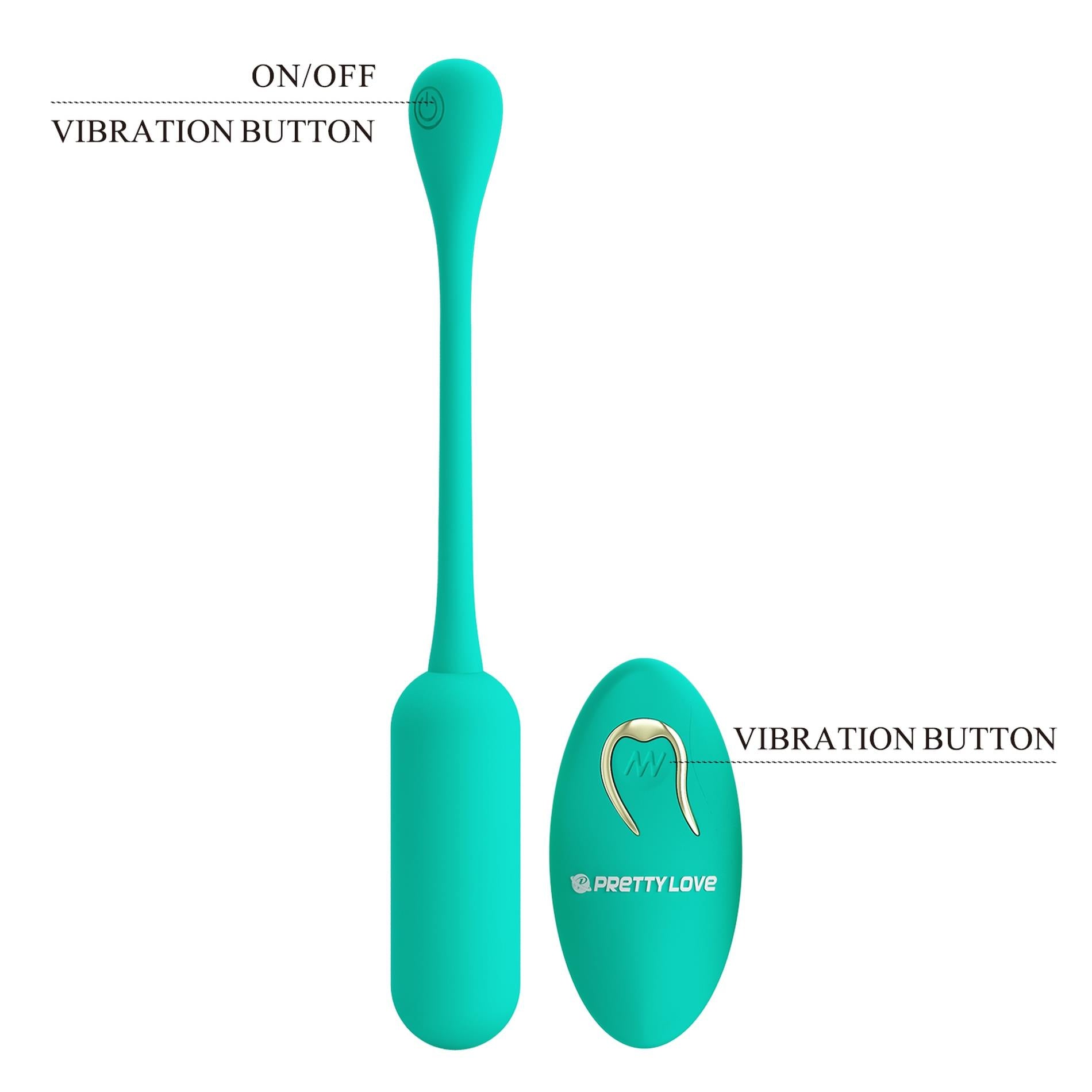8-PRETTY LOVE - LECHIES  Dream chaser 5, Green, Wireless remote control 12 vibration functions Memory function-8