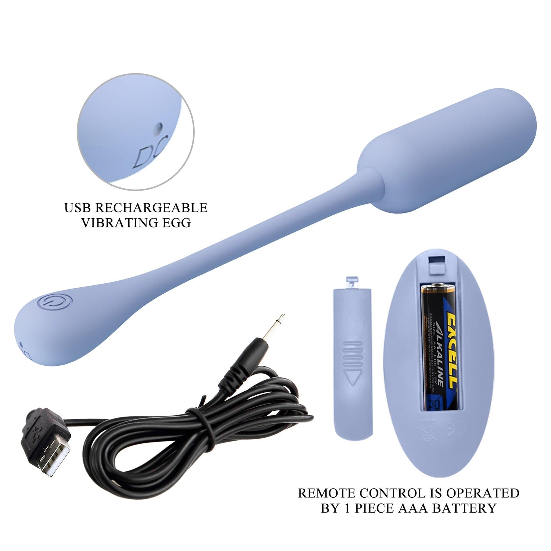8-PRETTY LOVE - LECHIES  Dream chaser 5, Blue, Wireless remote control 12 vibration functions Memory function-8