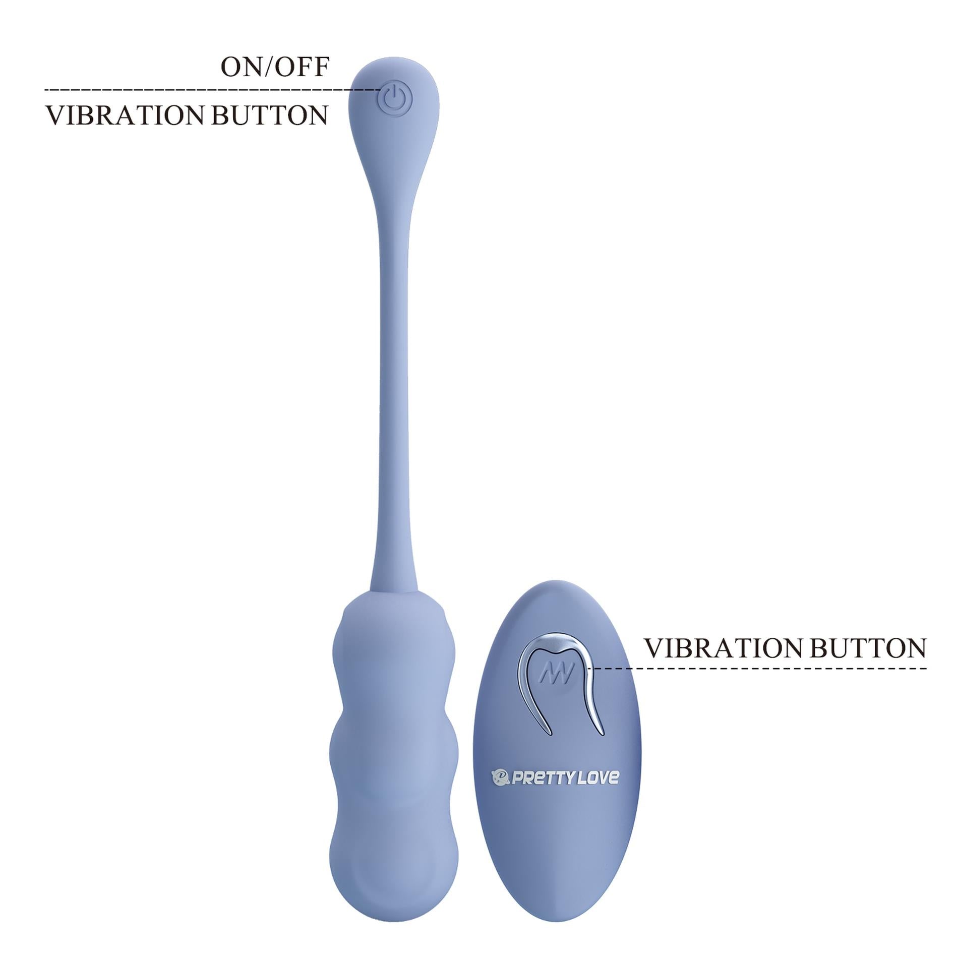 8-PRETTY LOVE - LESHY Dream Chaser 4, Blue, 12 vibration functions Wireless remote control-8