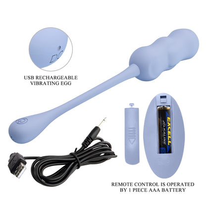 9-PRETTY LOVE - LESHY Dream Chaser 4, Blue, 12 vibration functions Wireless remote control-9