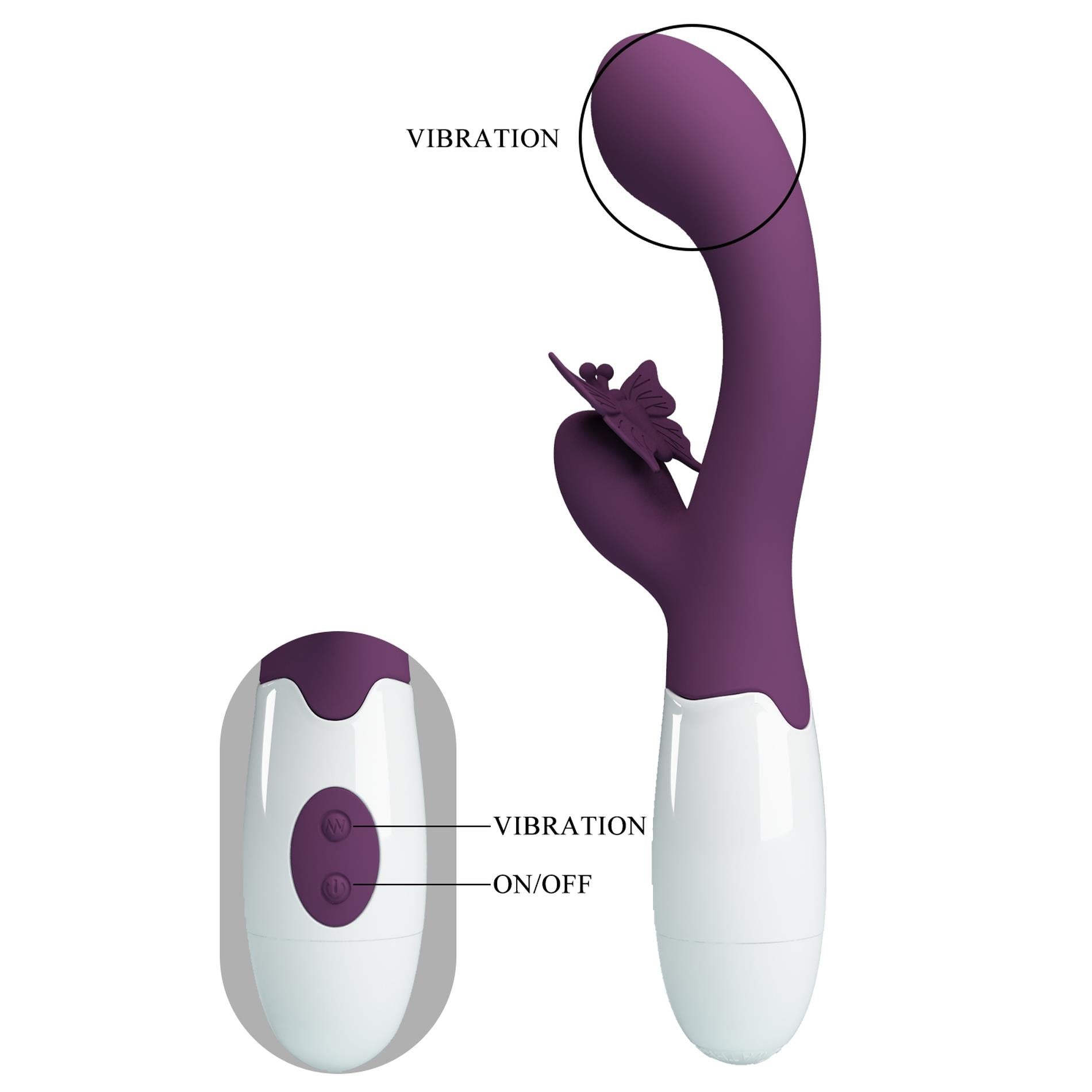 7-PRETTY LOVE - Butterfly Kiss purple, 30 vibration functions-7