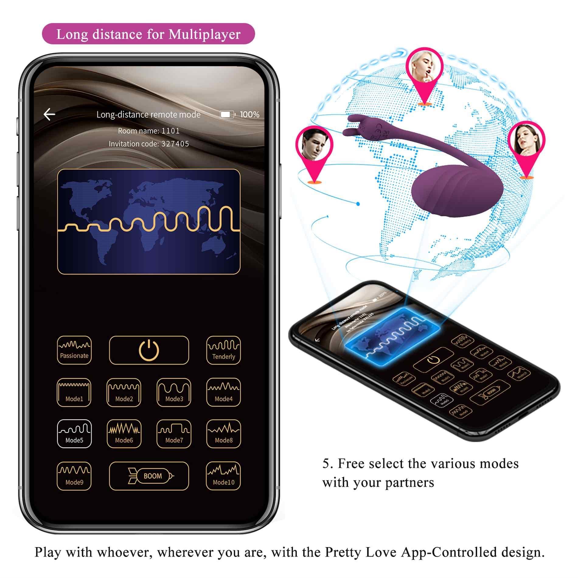 22-PRETTY LOVE - Catalina, 12 vibration functions Mobile APP Long-distance Control-22