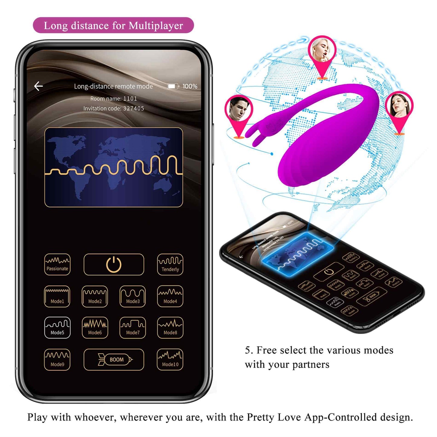 22-PRETTY LOVE - Catalina, 12 vibration functions Mobile APP Long-distance Control-22