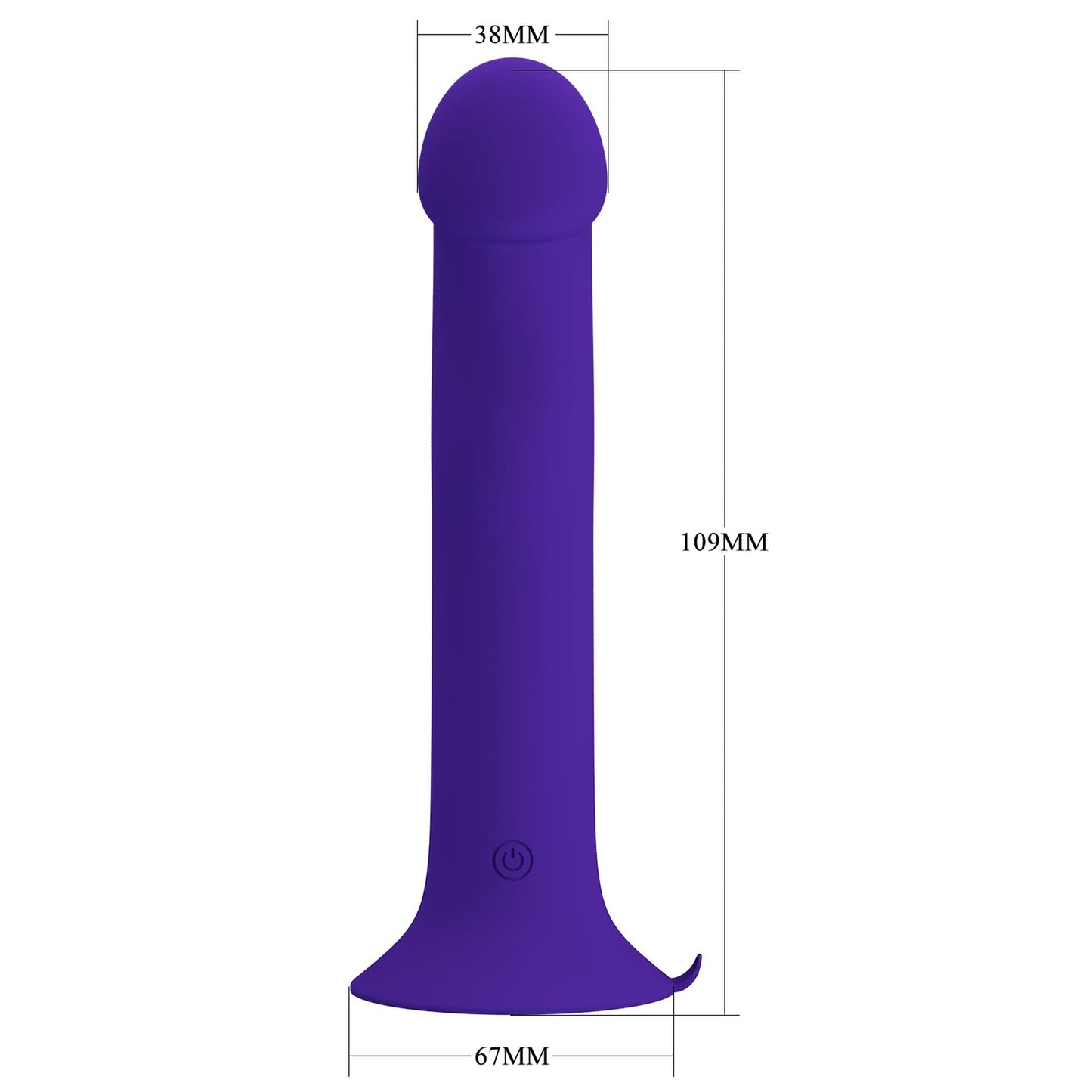 2-Dildo z przyssawką wibrator analny waginalny 12 trybów wibracji i pulsacji-2