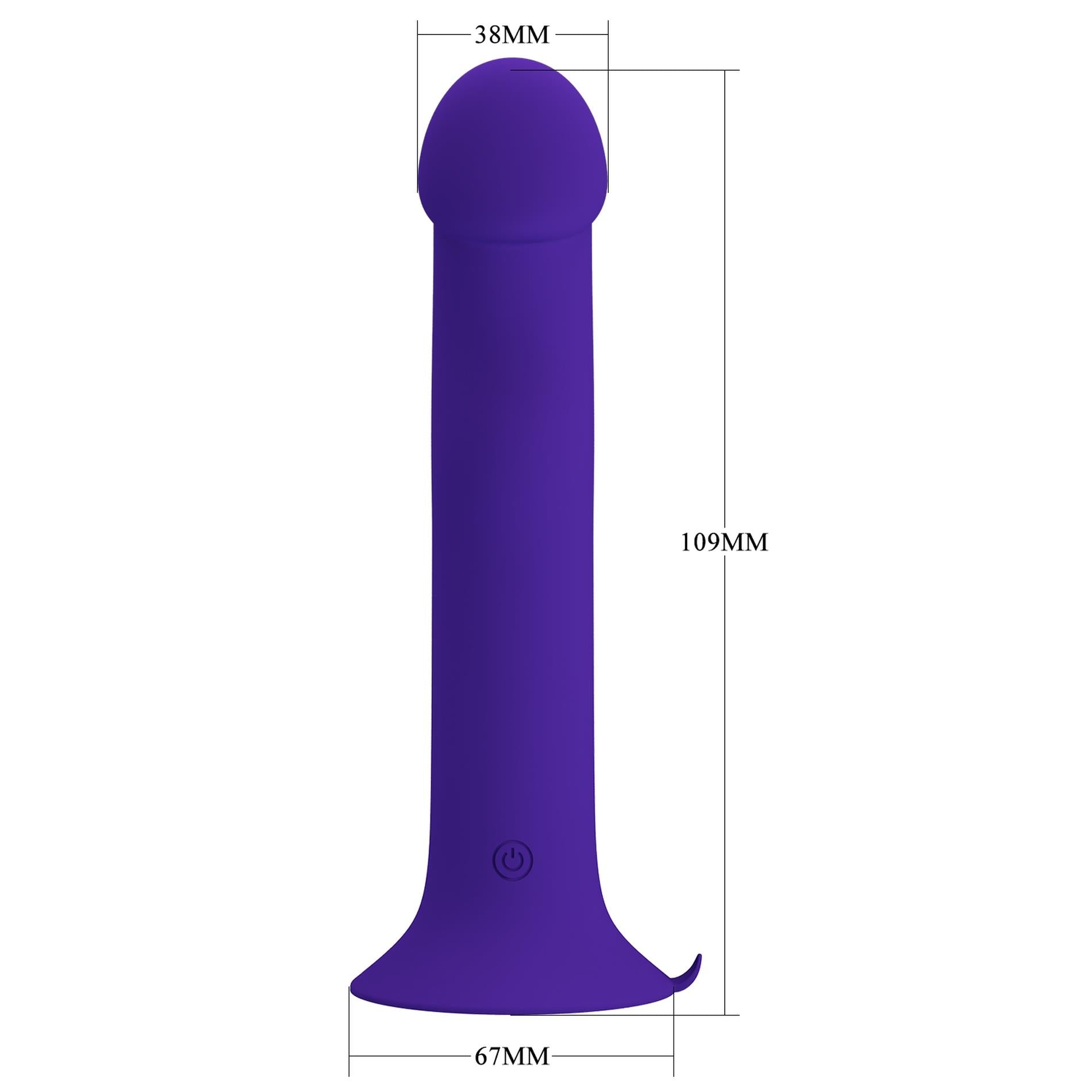 2-Dildo z przyssawką wibrator analny waginalny 12 trybów wibracji i pulsacji-2