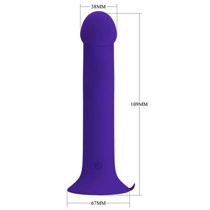 2-Dildo z przyssawką wibrator analny waginalny 12 trybów wibracji i pulsacji-2