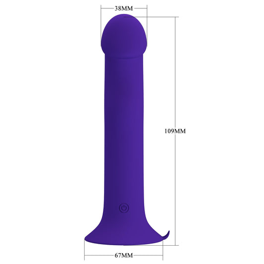 2-Dildo z przyssawką wibrator analny waginalny 12 trybów wibracji i pulsacji-2
