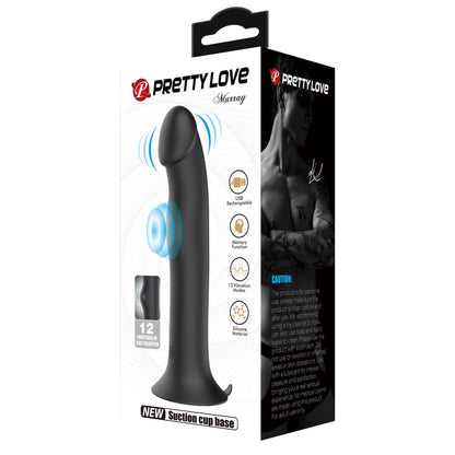 8-Dildo wibrujące z przyssawką analne waginalne 12 trybów wibracji pulsacji-8