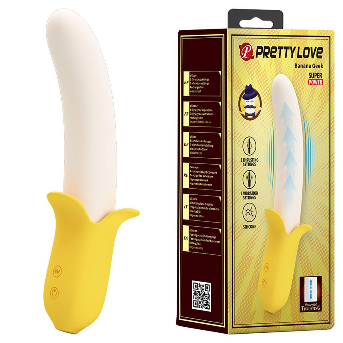 1-PRETTY LOVE - Banana Greek, 7 vibration functions 3 thrusting settings-1